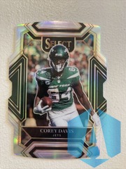 2021 Panini Select Corey Davis #227 Club Level Silver Die-Cut Prizm Jets